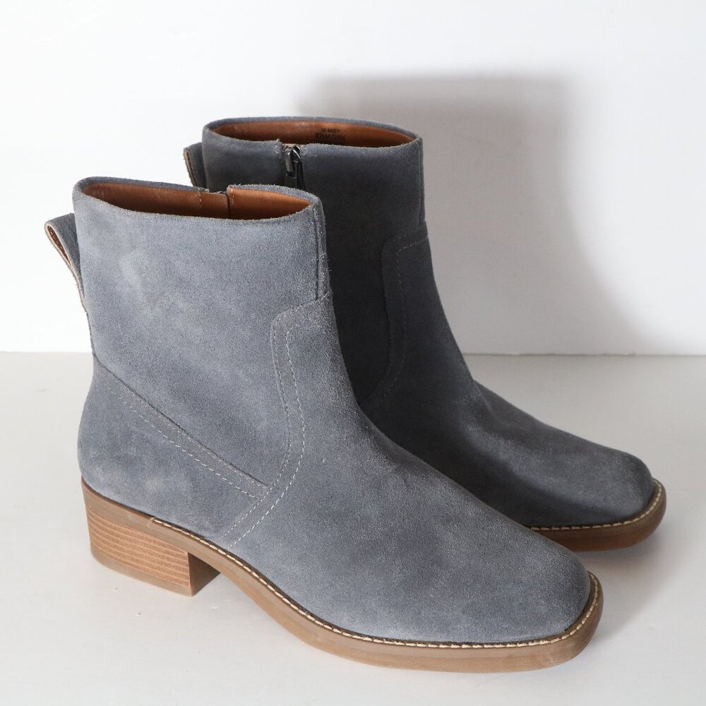 Lucky Brand Charcoal Suede Ankle Booties